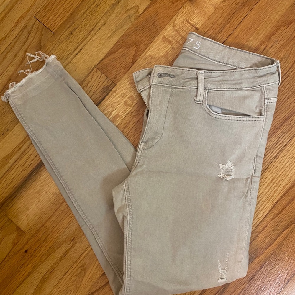 Zara Light Gray size 6 skinny denim jeans